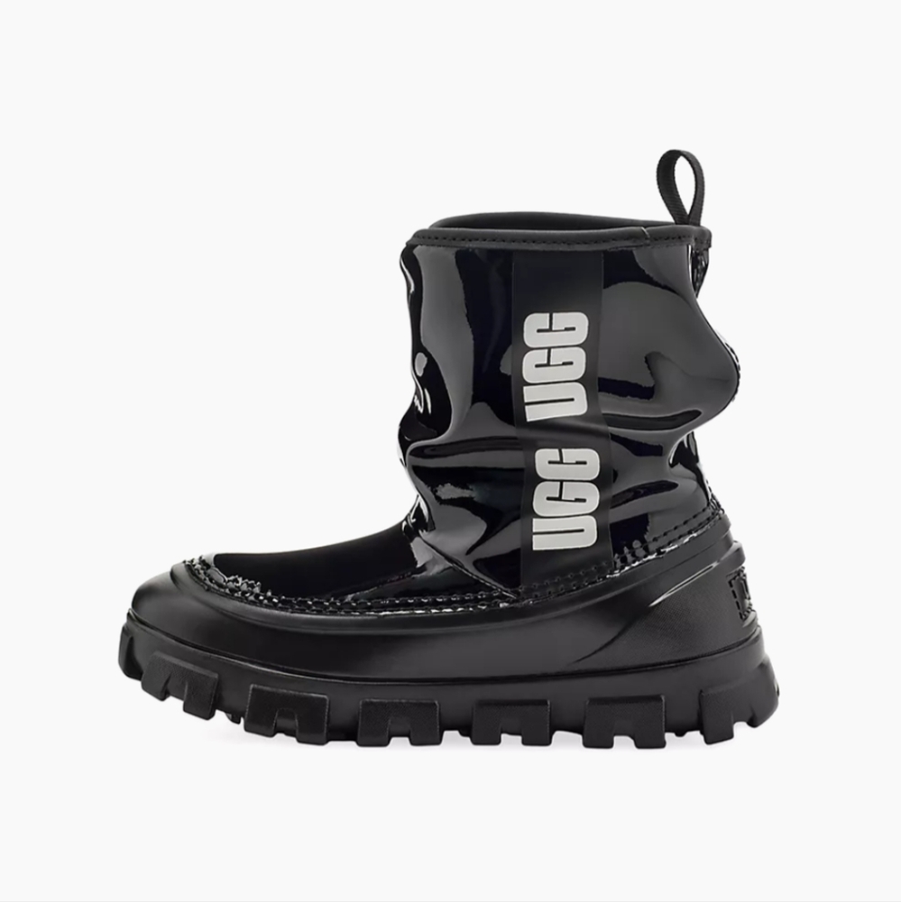 UGG Brellah Mini Boots girls size 3 black waterproof - Picture 4 of 8